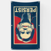 elizabeth warren blijft bestaan spandoek (Verticaal)