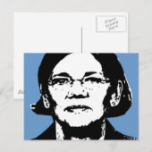 Elizabeth Warren Briefkaart (Voorkant / Achterkant)