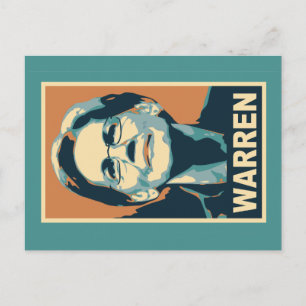 elizabeth warren briefkaart