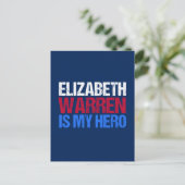 Elizabeth Warren is Mijn Hero Briefkaart (Staand voorkant)