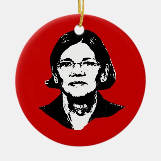 Elizabeth Warren - Keramisch Ornament (Voorkant)