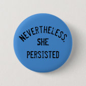 Elizabeth Warren Pinback Button (Voorkant)