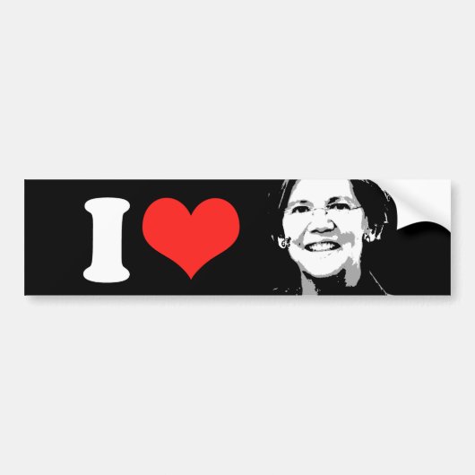 Elizabeth Warren -.png Bumpersticker (Voorkant)