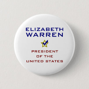 Elizabeth Warren President USA V2 Ronde Button 5,7 Cm