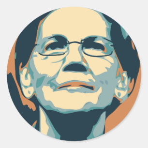 elizabeth warren ronde sticker