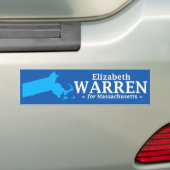 Elizabeth Warren voor Massachusetts Bumpersticker (Op auto)