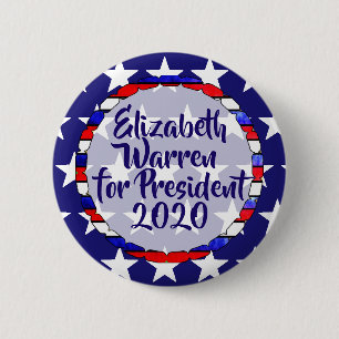 Elizabeth Warren voor President 2020 Ronde Button 5,7 Cm