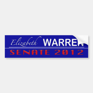 Elizabeth Warren voor Senaat 2012 Bumpersticker