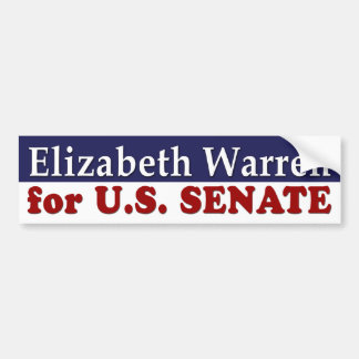 Elizabeth Warren voor senaat-bumpersticker Bumpersticker