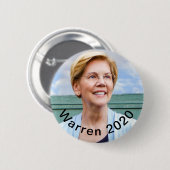 Elizabeth Warren - Warren 2020 Button - Pin (Voorkant /achterkant)