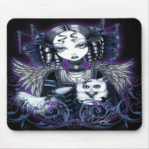 Elizabeth White Persian Cat Angel Mousepad Muismat