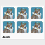 Elizabethaanse uil stickers (Vel)