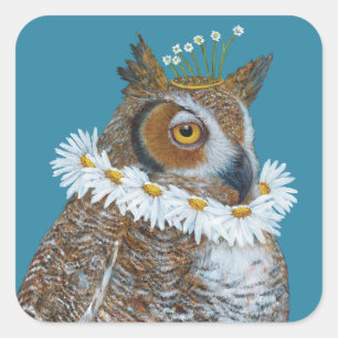 Elizabethaanse uil stickers