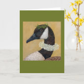Elizabethan Goose kaart (Gele Bloem)