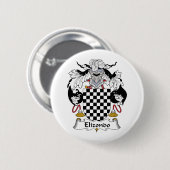 Elizondo Family Crest Ronde Button 5,7 Cm (Voorkant /achterkant)