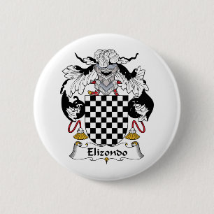 Elizondo Family Crest Ronde Button 5,7 Cm