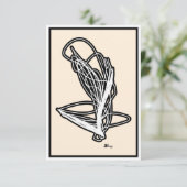 ElJayEff Design Minamalist Flat Hartelijk dank Bedankkaart (Staand voorkant)