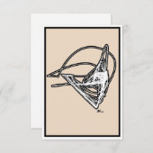 ELJAYEFF Design Minamaliste Merci Carte Note (Devant / Derrière)