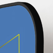 Elk 3 Initiaal Letter-monogram met lint Pickleball Paddle (Links Detail)