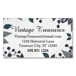 Elk aangepast kleurenpatroon Boho Floral Visitekaartje Magneet