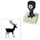 Elk Animal Design Rubberstempel (Gestempeld)