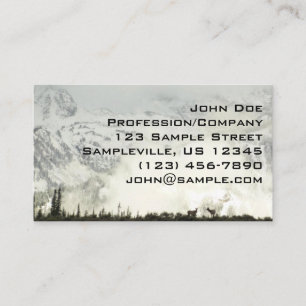 Elk bij Grand Teton National Park Fotografie Visitekaartje