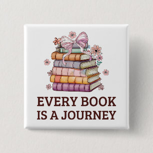 Elk boek is een reis English Teacher Gift Vierkante Button 5,1 Cm