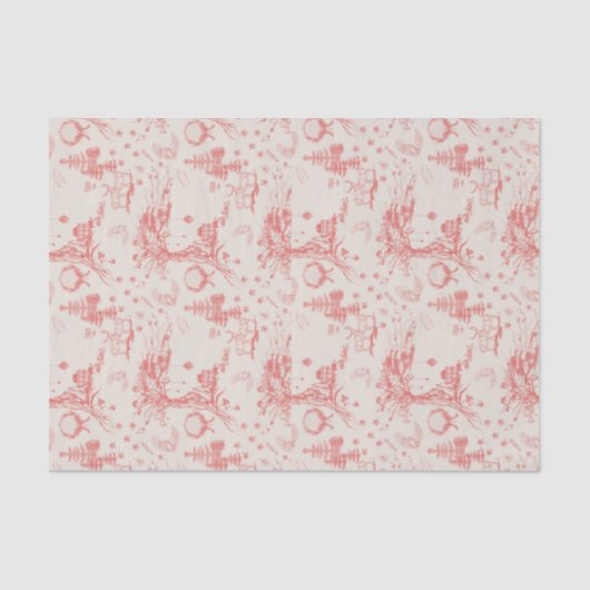 Elk Bos French Toile Tissue Paper Tissuepapier (Voorkant)