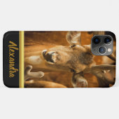 Elk buck kijkt recht naar je Case-Mate iPhone case (Achterkant (horizontaal))