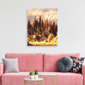 Elk Bull Canvas Afdruk (Insitu (Woonkamer))
