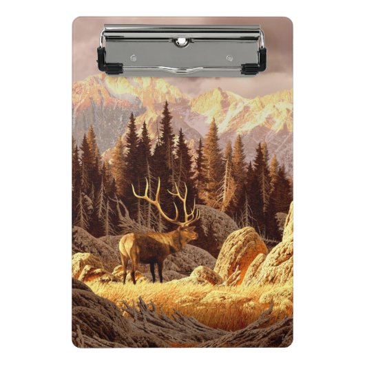 Elk Bull Mini Klembord (Voorkant)