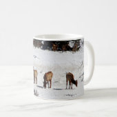 Elk dans la tasse de café de neige (Devant droit)