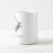 Elk Deer Stag Silhouette Mug (Centre)