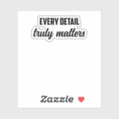 Elk detail doet er echt toe: forensisch onderzoeke sticker (Vel)