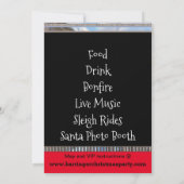 Elk Elegant Kerstfeest Kaart (Achterkant)