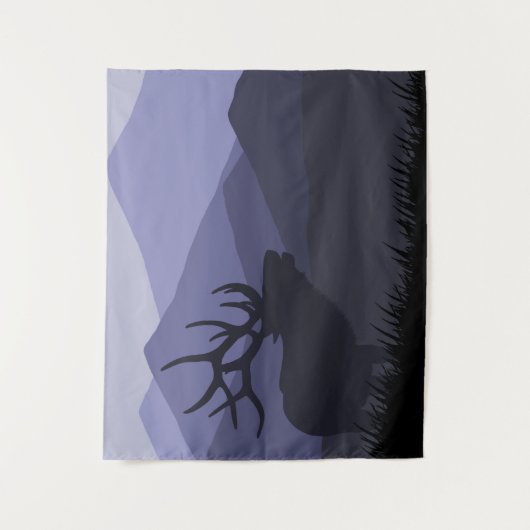 Elk en Blodgett Peak Wandkleed (Voorkant)