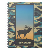 Elk en Camo spiral Notitieboek (Voorkant)