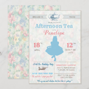 ELK EVENEMENT - Alice in Wonderland Tea Party Kaart
