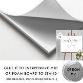 Elk evenement, elegante script welkomstbord poster