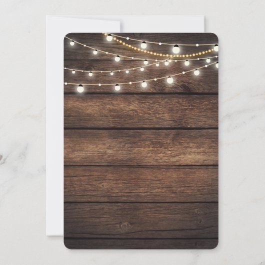 ELK EVENEMENT - Niets Fancy Gewoon Liefde Rustiek Kaart (Achterkant)