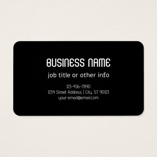 Elk geüpload Afbeelding, ontwerp of uw Logo willek Visitekaartje (Achterkant)