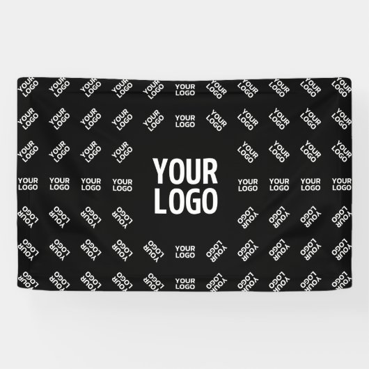 Elk geüpload beeldontwerp of logo | Uniek patroon Spandoek (Horizontaal)