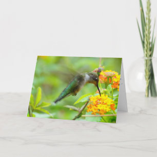 Elk goed ding komt van bovenaf bedankkaart