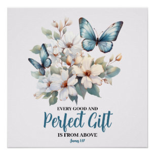 Elk goed en perfect cadeau Christelijk Poster Perfect Poster