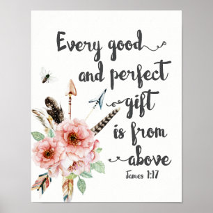 Elk goed en perfect cadeau komt van boven poster