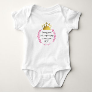 ELK GOED EN PERFECT VAN GOD Baby Girl Romper