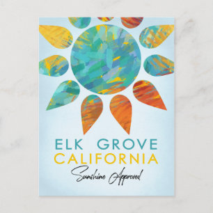 Elk Grove California Sunshine Travel Briefkaart