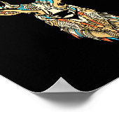 Elk Head _ Face Artistic Illustration Graphic Poster (Hoek)