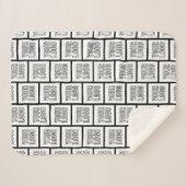 Elk herhalingspatroon voor Logo of Afbeelding Sherpa Deken (Voorkant (horizontaal))