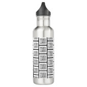 Elk herhalingspatroon voor Logo of Afbeelding Waterfles (Links)